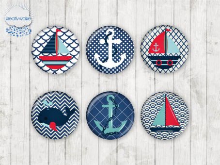 Motiv-Cabochons 1760 8mm (12 Stk)